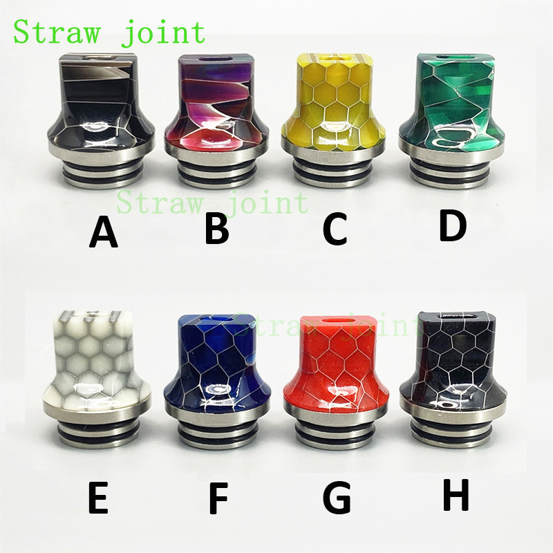 Drip Tip Resin - Joint de paille en résine d'acier