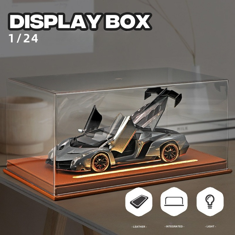 Battery Case Storage - Boîte d'exposition en acrylique avec lumière