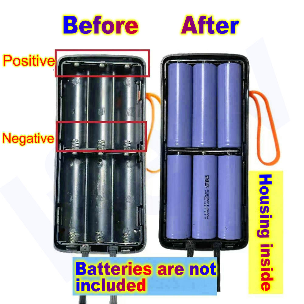 Boîtier de batterie 21700, boî - Battery Case Storage avis et prix