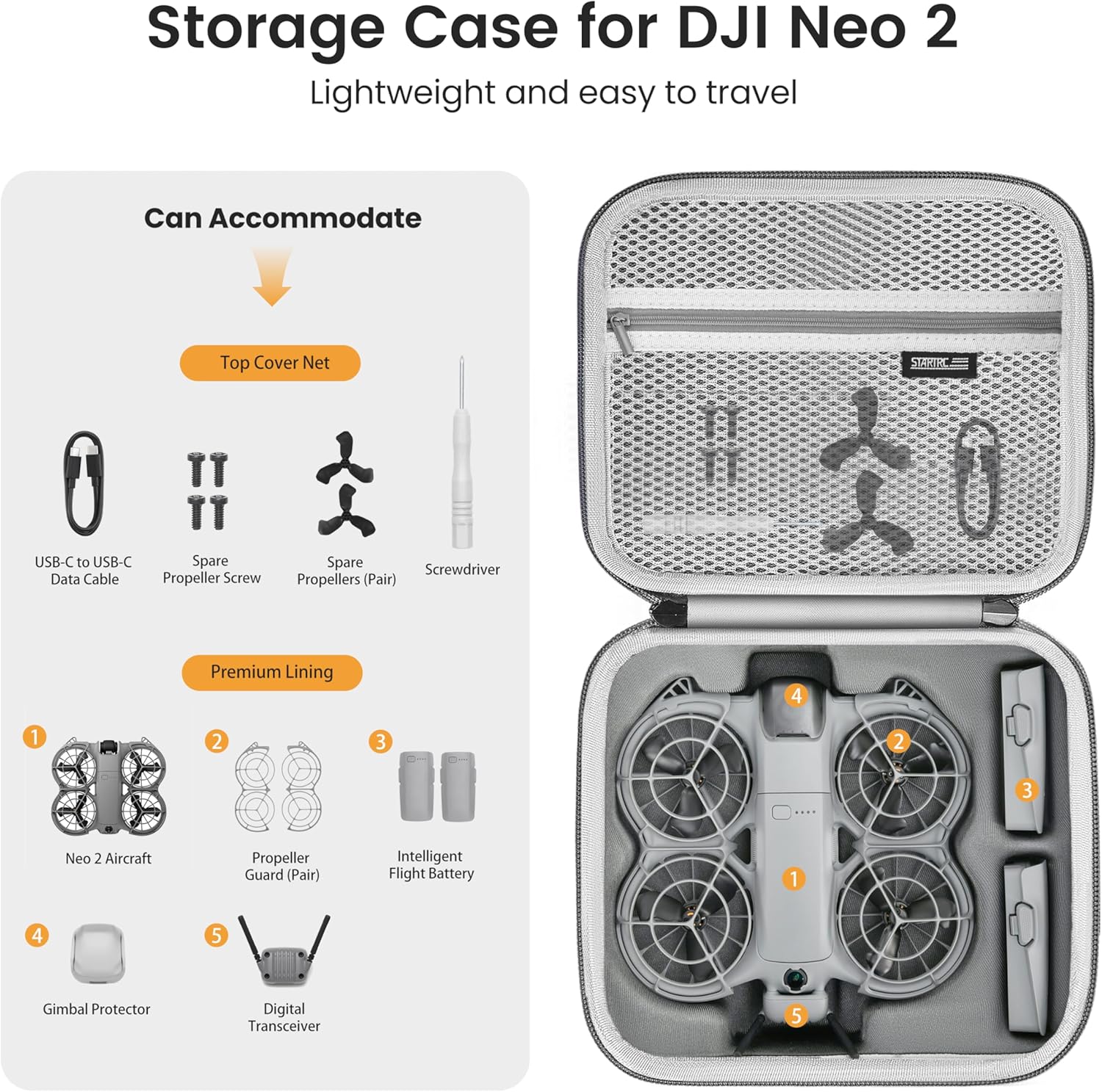 STARTRC Neo 2 sac à bandoulièr - Battery Case Storage avis et prix