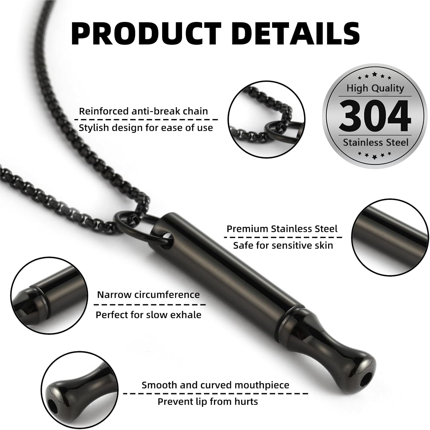 Collier respiratoire en acier  - Vape Accessory avis et prix